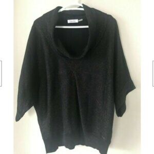 Calvin Klein Shiny Black Top One Size (Fits L/XL)